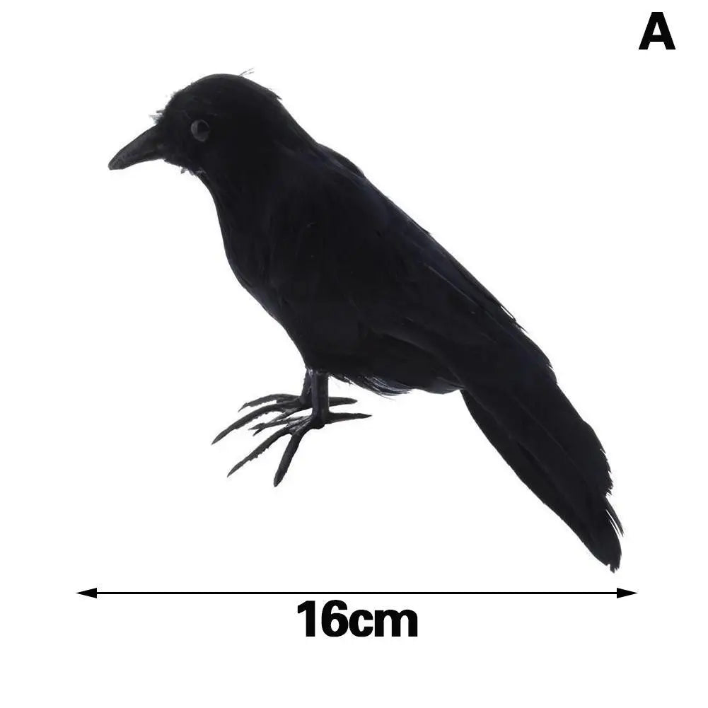 Halloween Decoracion Simulation Black Crow Raven Bird Repellent Pest Control Pigeon Repellent Garden Decoration Outdoor