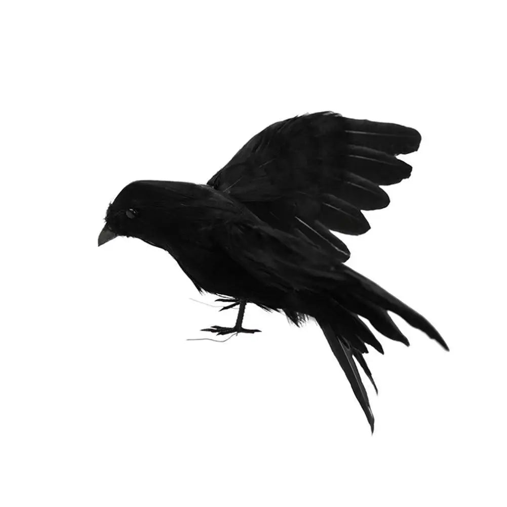 Halloween Decoracion Simulation Black Crow Raven Bird Repellent Pest Control Pigeon Repellent Garden Decoration Outdoor
