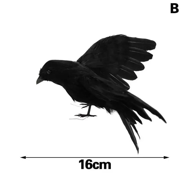 Halloween Decoracion Simulation Black Crow Raven Bird Repellent Pest Control Pigeon Repellent Garden Decoration Outdoor