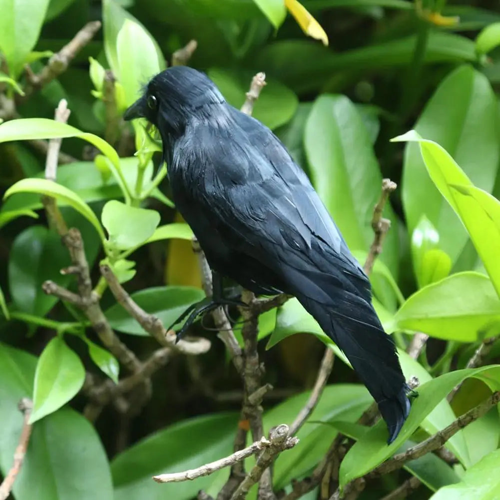 Halloween Decoracion Simulation Black Crow Raven Bird Repellent Pest Control Pigeon Repellent Garden Decoration Outdoor