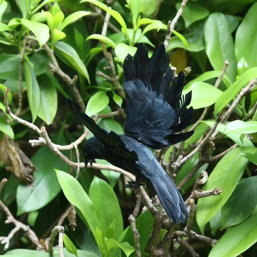 Halloween Decoracion Simulation Black Crow Raven Bird Repellent Pest Control Pigeon Repellent Garden Decoration Outdoor